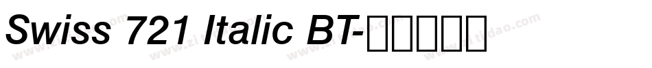 Swiss 721 Italic BT字体转换